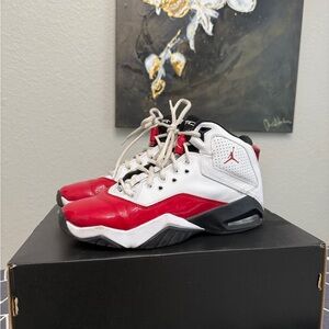 Jordan Kids Shoes Red and White